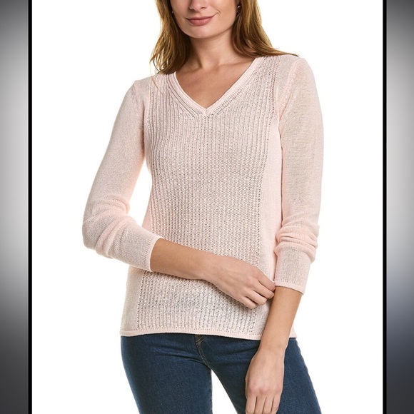J McLaughlin Donovan V-neck Pink Sweater Size‎ XS - Picture 1 of 7